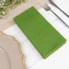 20 Olive Green Rectangular 17x12 in Disposable Airlaid Paper Dinner Table Napkins Party Events Reception Tableware Home Decorations view 3
