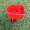 Altsuceser 2 PCS Beach Cup Holder with Pocket, Multifunctional Sand Cup Holder for Beverage Phone Sunglass Key, Sand Cup Holder Beach Camping Picnics Accessory Red view 2