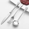 Hammered Silverware Set 50-Piece Stainless Steel Flatware Set for 10,Premium 18/10 Food-Grade Tableware Cutlery Utensil Sets for Home Restaurant Mirror Finish Dinnerware Sets UKBYN view 4