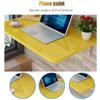 Folding Wall Table, Kitchen Dining Table, Computer Desk, Study Table, Space Saver Fold Convertible Desk,Yellow-60x50/24x20in view 2