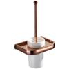 Rose Gold Bathroom Hardware Luxury Bath Towel Shelf Toilet Brush Holder Paper Rack Coat Hook Soap Dish Bathroom Accessories Set,Toilet Brush Holder view 1