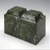 At Peace Memorials Cultured Marble Companion Urn 420 Cubic Inches (Verde) view 1