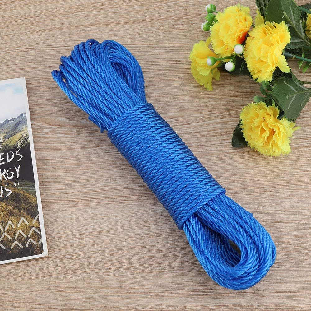 20m Nylon Rope Lines Cord Clothesline Garden Camping Outdoor(Blue)