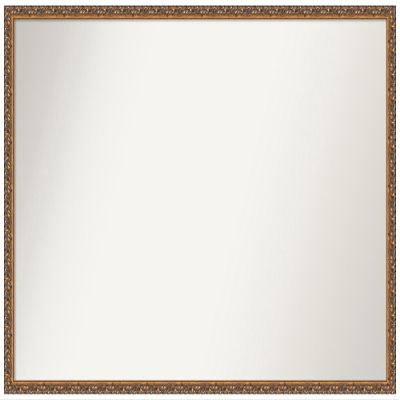 Amanti Art Bronze Bathroom Mirror for Over Sink, 34x48 Custom Made Antique Bronze Rectangle Vanity Mirror, Oversize Traditional Wood Frame, Hangs Horizonally and Vertically, Wall Decor