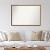 Amanti Art Bronze Bathroom Mirror for Over Sink, 34x48 Custom Made Antique Bronze Rectangle Vanity Mirror, Oversize Traditional Wood Frame, Hangs Horizonally and Vertically, Wall Decor view 4