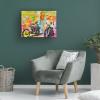 Wrapped Canvas Wall Art - Dean Russo 'Easy Rider' Wall Art for Living Room, Bedroom, or Office Dcor - 24x32 view 4