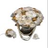 A&C Quinceaeras and More Artificial Wedding Bouquet Ramo de boda Artificial Elegant wedding Bouquet White Wedding bouquet Long wedding Bouquet 3595 (White) view 4