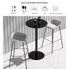 DMCHENGMA Round Cocktail Bar Table with Metal Base, Tall Pub Bistro Table, Counter Bar Height Table for Kitchen, Dining Room, Living Room (Size : 60x104cm) view 4