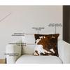 Cowhides Direct Genuine Cowhide Throw Pillow (Patchwork, 20x20) - Authentic Brazilian Cowhide Pillow Cover with Plush Inserts - Luxury Cow Fur Pillow for Home Dcor view 3