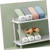 Zerodeko 2pcs Double Layer Narrow Shoe Rack Foldable Storage Organizer Shoes Holder Cubby Space-saving view 2
