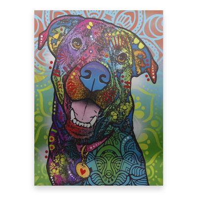 Dean Russo 'Louie' Floating Brushed Aluminum Art