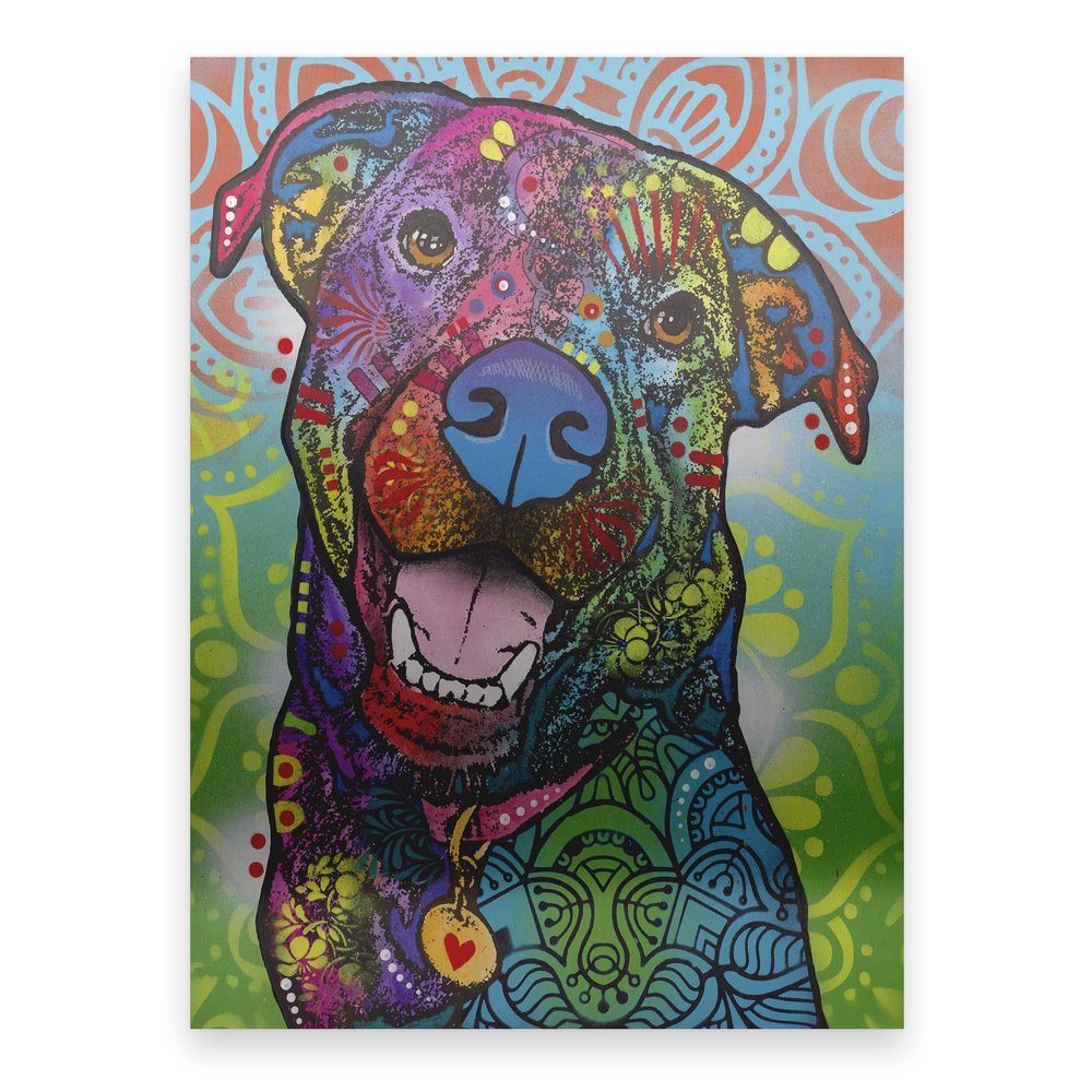 Dean Russo 'Louie' Floating Brushed Aluminum Art