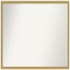 Amanti Art Gold Bathroom Mirror for Over Sink, 34x48 Custom Made Grace Brushed Gold Narrow Rectangle Vanity Mirror, Oversize Casual Wood Frame, Hangs Horizonally and Vertically, Wall Decor view 1