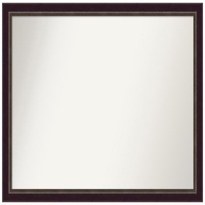 Amanti Art Bronze Bathroom Mirror for Over Sink, 36x50 Custom Made Signore Bronze Rectangle Vanity Mirror, Oversize Traditional Wood Frame, Hangs Horizonally and Vertically, Wall Decor
