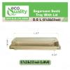 EcoQuality Small Compostable Sushi Trays with Lids - Natural Sugarcane Bagasse Take Out Sushi Container - Biodegradable, Disposable Sushi Plate with Lid, Eco Friendly, To go, Serving Tray (300) view 3