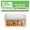 EcoQuality Small Compostable Sushi Trays with Lids - Natural Sugarcane Bagasse Take Out Sushi Container - Biodegradable, Disposable Sushi Plate with Lid, Eco Friendly, To go, Serving Tray (300) view 4