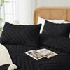 Andency Black Comforter Full Size, Boho Soft Fluffy Warm Lightweight Bedding Comforter Sets for Full Bed, 3 Pieces Chevron Tufted Aesthetic Microfiber Lightweight Comforter Set view 4