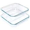 1.6-Qt Basics Square Tempered Glass Baking Dishes, Set of 2 view 1