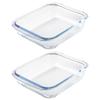1.6-Qt Basics Square Tempered Glass Baking Dishes, Set of 2 view 4