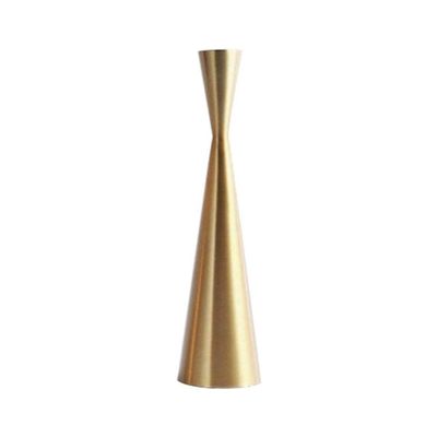 Candelabra European Metal Decorative Simple Golden Candle Stick Wedding Decoration Home Decor Tea Light Romantic Gifts (Color : L)
