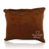 Cowhides Direct Genuine Cowhide Throw Pillow (Solid Brown, 20x20) - Authentic Brazilian Cowhide Pillow Cover with Plush Inserts - Luxury Cow Fur Pillow for Home Dcor view 1