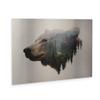 Davies Babies 'Pacific Northwest Black Bear' Floating Brushed Aluminum Art view 2
