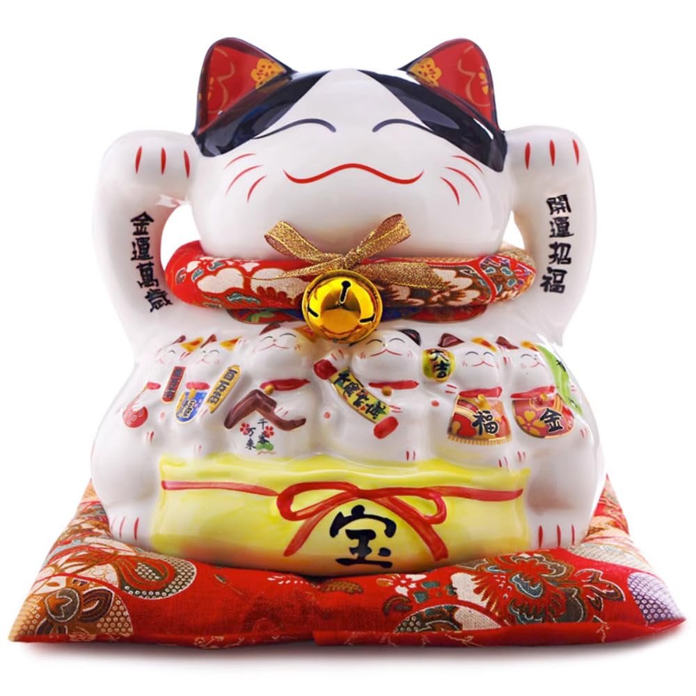 21cm Maneki Neko Ceramic Decoration Creative Home Savings Tank