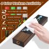 4PCS Chalkboard Beer Tap Handle Keg Handle Keg Tap Handle Walnut Tap Handles for Kegerator Beer Faucet with 4PCS Pen view 3