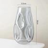 AISEER Light Luxury Style Irregular Shaped Glass Vase - Transparent Shaped Irregular Light Luxury Simple Glass Vase, for Decorative Center Vases,Table Decor,vases Suitable for Home Decoration view 2