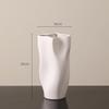 AISEER Modern Bud Vase Water Wave Ceramic Vase Large Flower Vases Arrangement Flower Arrangement Living Room Table Top Home Decoration Art Flower Vessel view 4