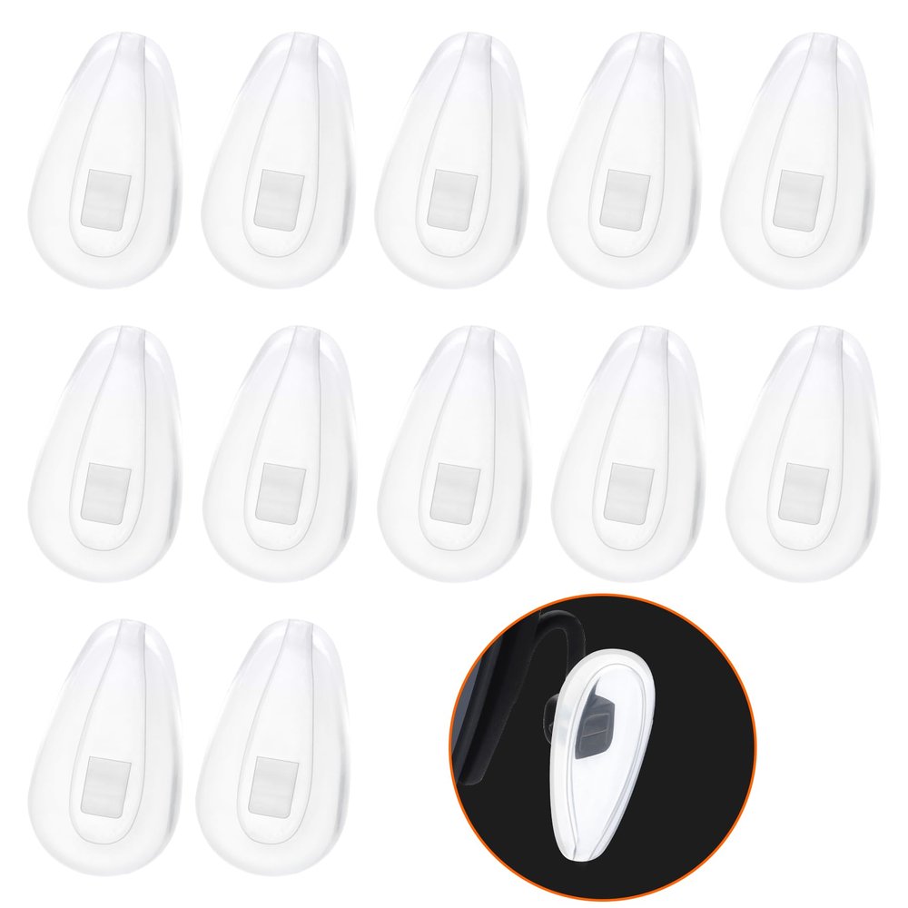 Betterun 6 Pairs Clear Soft Silicone Replacement Nose Pads for Oakley Tincup OX3184/Conductor 6 OO4106/Conductor 8 OO4107/Savitar OO6047/Wiretap 2.0 OX5152/Base Plate OX3232/Surface Plate OX5132