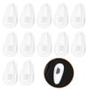 Betterun 6 Pairs Clear Soft Silicone Replacement Nose Pads for Oakley Tincup OX3184/Conductor 6 OO4106/Conductor 8 OO4107/Savitar OO6047/Wiretap 2.0 OX5152/Base Plate OX3232/Surface Plate OX5132 view 1