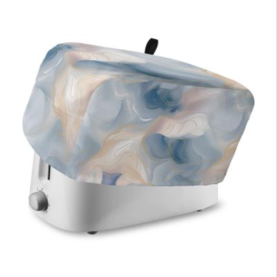 Colorful Marble 4 Slice Toaster Cover Small Appliance Cover Toaster Dustproof Fingerprint Protectors Machine Washable, Abstract Gradual Romantic Aesthetics Marbling