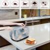 Colorful Marble 4 Slice Toaster Cover Small Appliance Cover Toaster Dustproof Fingerprint Protectors Machine Washable, Abstract Gradual Romantic Aesthetics Marbling view 4
