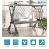 Clothes Drying Rack with High Hanger, Foldable Drying Racks for Laundry, Laundry Stand Height Adjustable, Rolling Clothes Horses Dryer Rack, Easy to Assemble, Indoor Outdoor Use view 2