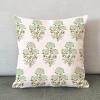 MangGou Mint Green Mughal Gardens Spring Floral Euro Sham Pillow Covers Chinoiserie Case Asian Throw Cushion Cover 20x20in Farmhouse Pillowcase Home Decor for Sofa Couch Bed Office Car (84w3rhb237vs) view 2