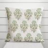 MangGou Mint Green Mughal Gardens Spring Floral Euro Sham Pillow Covers Chinoiserie Case Asian Throw Cushion Cover 20x20in Farmhouse Pillowcase Home Decor for Sofa Couch Bed Office Car (84w3rhb237vs) view 3