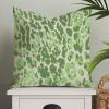 MangGou Antelope Pillow Covers Light Green Beige Cheetah Cushion Cover 26x26in Leopard Print Pillow Case Eurosham Accent Toss Pillowcase Rustic Decor for Sofa Living Room Bedroom view 1