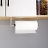 Gewtur Single Hand Operable Paper Towel Holder Under Cabinet with Damping Effect, Self Adhesive Paper Towel Roll Holder Wall Mounted for Kitchen Bathroom, SUS304 Stainless Steel Brushed Nickel view 2