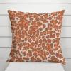MangGou Orange and Light Brown Leopard Pillow Case Cheetah Throw Pillow Animal Print Cushion Cover Orange and Light Brown Antelope Pillow Covers 26x26in Pillowcase Decor for Couch Sofa Bed Car view 2