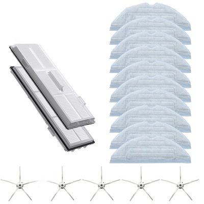 ALPGEN Hepa Filter/Fit for Xiaomi Roborock T7S T7plus T7Splus S7 Mopping Cloth Spare Parts Sweeping Robot Set (Color : Chocolate)