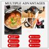 Household High Pressure Cooking Pot304 Stainless Steel Explosion-Proof High Pressure Cooker Suitable for Induction Cooker GasSilver-4L view 2
