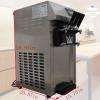 INTSUPERMAI Soft Ice Cream Mahcine 3 Flavors Commercial Soft Ice Cream Maker Stainless Steel Soft Serve Ice Cream Machine Fruit Dessert Yogurt Ice Cream Maker 110V view 2