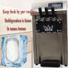 INTSUPERMAI Soft Ice Cream Mahcine 3 Flavors Commercial Soft Ice Cream Maker Stainless Steel Soft Serve Ice Cream Machine Fruit Dessert Yogurt Ice Cream Maker 110V view 4