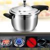 Explosion-Proof Pressure Cooker Pot,Large Capacity Stainless Steel Commercial High Pressure Cooking for Home Gas Induction Purpose Use,Silver-3L view 3