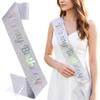 ZHBDPaty It's My Birthday Sash Silver Glitter Decorations for Women Girl Party Supply view 1