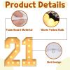 imprsv 3FT Light Up Numbers, Marquee Numbers 21st Birthday Decorations for Her Him, 21st Birthday Women Foam Board Anniversary Party Decorations Arch Kit (DIY) view 4
