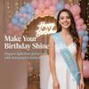 ZHBDPaty It's My Birthday Glitter Sash Blue for Women Girl Party Accessory view 3