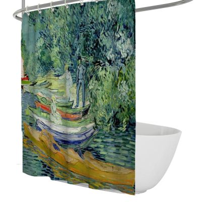 Wewoo Home Impressionist Painter Impressionism Shower Curtain Waterproof Shower Curtain Decoration Set with Hooks Condo Bathroom Curtain Easy to Install W84xL78in