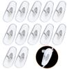 Betterun 6 Pairs Clear Soft Silicone Replacement Nose Pads for Ray-Ban Aviator RB3025/RB3026/RB3030/RB3211/RB3362/RB3445/RB4175 view 1